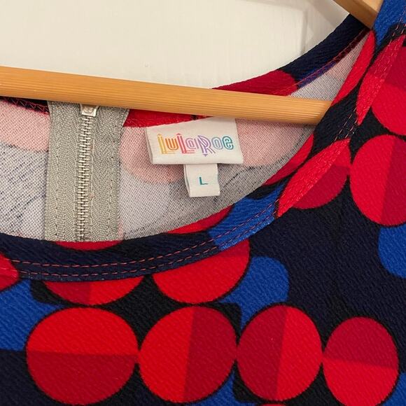 EUC Lularoe Amelia Box Pleat Zipper Dress - Picture 4 of 4